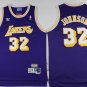 32 Magic Johnson  Stitched Jersey Size S to 3 XL blue