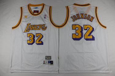 32 Magic Johnson  Stitched Jersey Size S to 3 XL white