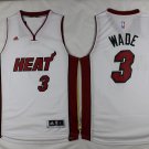 3 Dwyane Wade Stitched Jersey Size S to 3 XL white