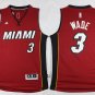 3 Dwyane Wade Stitched Jersey Size S to 3 XL red