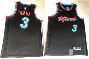 3 Dwyane Wade Stitched Jersey Size S to 3 XL black 1
