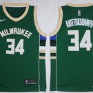  34 Giannis Antetokounmpo Stitched Jersey Size S to 3 XL green 3