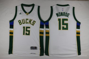 15 Greg Monroe Stitched Jersey Size S to 3 XL white