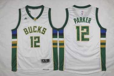 12 Jabari Parker  Stitched Jersey Size S to 3 XL white