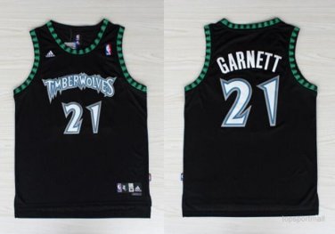 21 Kevin Garnett  Stitched Jersey Size S to 3 XL black