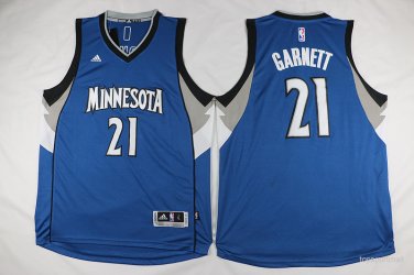 21 Kevin Garnett Stitched Jersey Size S to 3 XL blue