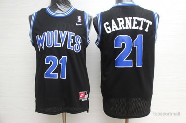 21 Kevin Garnett Stitched Jersey Size S to 3 XL black 1
