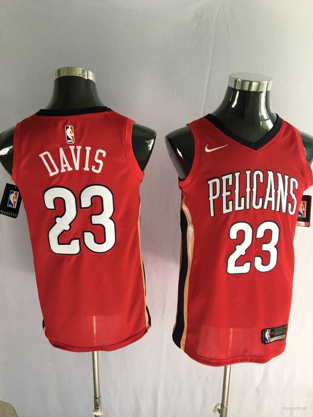 23 Anthony Davis Stitched Jersey Size S to 3 XL red