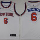 6 Kristaps Porzingis Stitched Jersey Size S to 3 XL white