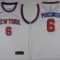6 Kristaps Porzingis Stitched Jersey Size S to 3 XL white