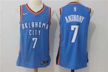 7 Carmelo Anthony Stitched Jersey Size S to 3 XL blue 1