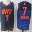 7 Carmelo Anthony Stitched Jersey Size S to 3 XL blue 2