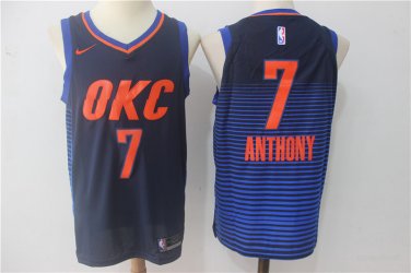 7 Carmelo Anthony Stitched Jersey Size S to 3 XL blue 2