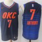 7 Carmelo Anthony Stitched Jersey Size S to 3 XL blue 2
