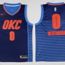 0 Russell Westbrook  Stitched Jersey Size S to 3 XL blue 1