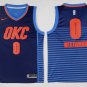 0 Russell Westbrook  Stitched Jersey Size S to 3 XL blue 1