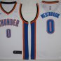 0 Russell Westbrook  Stitched Jersey Size S to 3 XL white