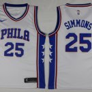 25 Ben Simmons Stitched Jersey Size S to 3 XL  white