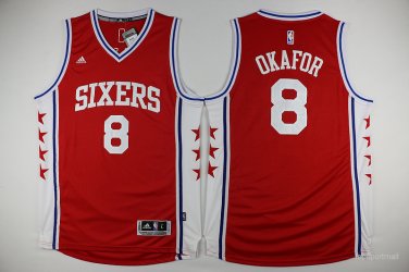 8 Jahlil Okafor Stitched Jersey Size S to 3 XL  red