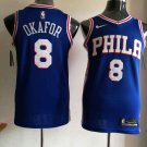 8 Jahlil Okafor Stitched Jersey Size S to 3 XL  blue