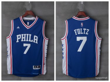 7 Markelle Fultz Stitched Jersey Size S to 3 XL  blue
