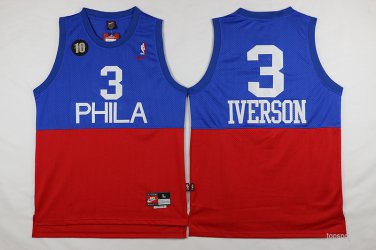 3 Allen Iverson  Stitched Jersey Size S to 3 XL