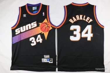 34 Charles Barkley Stitched Jersey Size S to 3 XL black