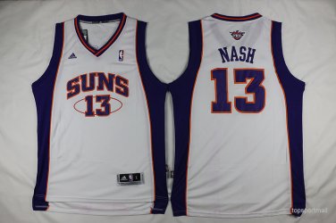 13 Steve Nash Stitched Jersey Size S to 3 XL white
