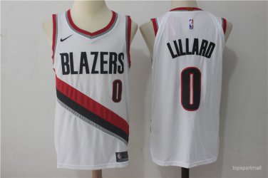0 Damian Lillard Stitched Jersey Size S to 3 XL white