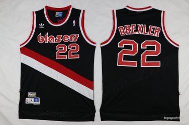 22 Clyde Drexler Stitched Jersey Size S to 3 XL black