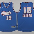 15 DeMarcus Cousins Stitched Jersey Size S to 3 XL blue