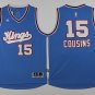 15 DeMarcus Cousins Stitched Jersey Size S to 3 XL blue