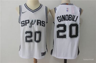 20 Manu Ginobili Stitched Jersey Size S to 3 XL white