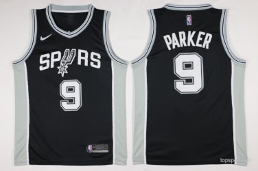 9 Tony Parker  Stitched Jersey Size S to 3 XL black