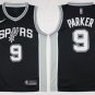 9 Tony Parker  Stitched Jersey Size S to 3 XL black