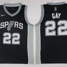 22 Rudy Gay Stitched Jersey Size S to 3 XL black