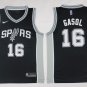 16 Pau Gasol Stitched Jersey Size S to 3 XL black