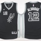 12 LaMarcus Aldridge  Stitched Jersey Size S to 3 XL black