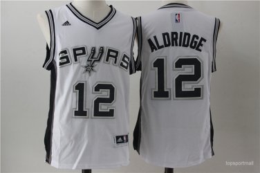 12 LaMarcus Aldridge  Stitched Jersey Size S to 3 XL white