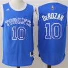 10 DeMar DeRozan Stitched Jersey Size S to 3 XL blue