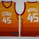 45 Donovan Mitchell Stitched Jersey Size S to 3 XL style 1