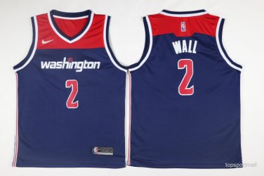 2 John Wall  Stitched Jersey Size S to 3 XL blue