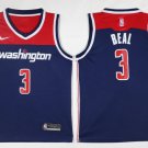 3 Bradley Beal Stitched Jersey Size S to 3 XL blue