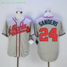 24 Deion Sanders Stitched Jersey Size S to 3 XL grey