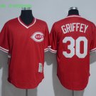 30 Ken Griffey Stitched Jersey Size S to 3 XL red