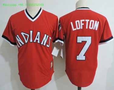 7 Kenny Lofton Stitched Jersey Size S to 3 XL red