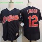 12 Francisco Lindor Stitched Jersey Size S to 3 XL black 1