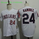 24 Manny Ramirez Stitched Jersey Size S to 3 XL white