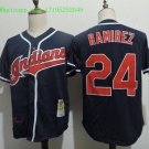 24 Manny Ramirez Stitched Jersey Size S to 3 XL black
