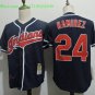 24 Manny Ramirez Stitched Jersey Size S to 3 XL black